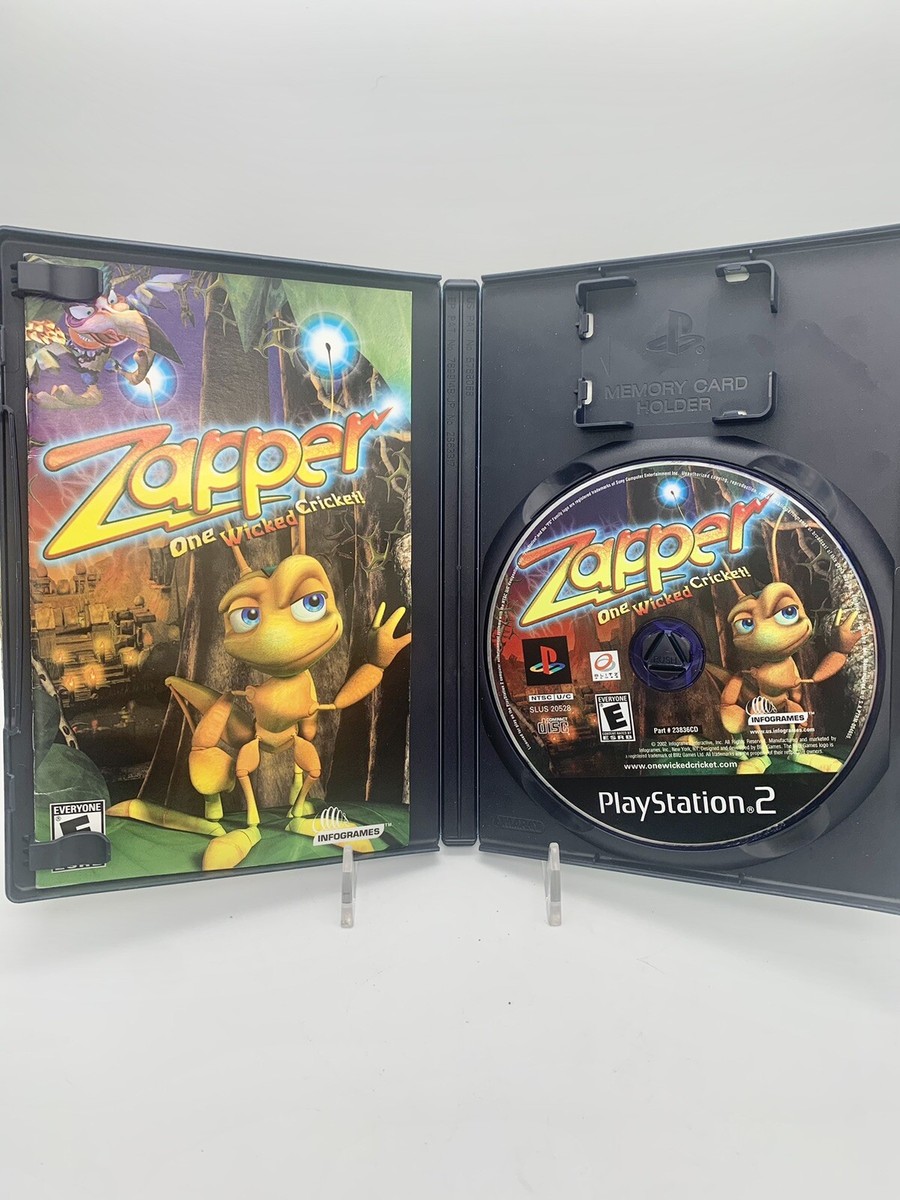 Zapper One Wicked Cricket (Sony PlayStation 2, 2002) PS2 CIB