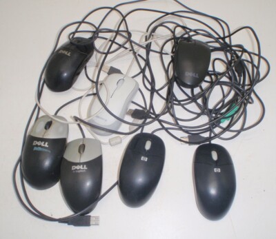 Lot Of 7 Computer Mice Mouse - Dell, HP, Microsoft