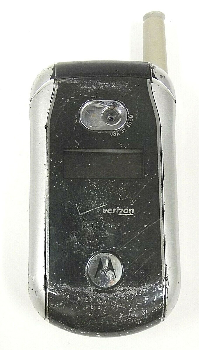 Motorola V265 - Silver and Black ( Verizon ) Cellular Flip Phone