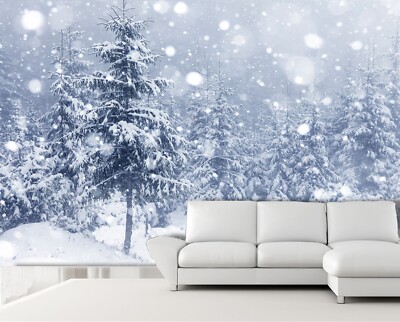 3D Snowflakes Tree G3835 Wallpaper Wall Murals Removable Self-adhesive Honey