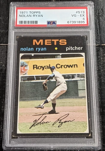 1971 Topps Nolan Ryan PSA 4 VG-EX METS #513 Tough Black Borders