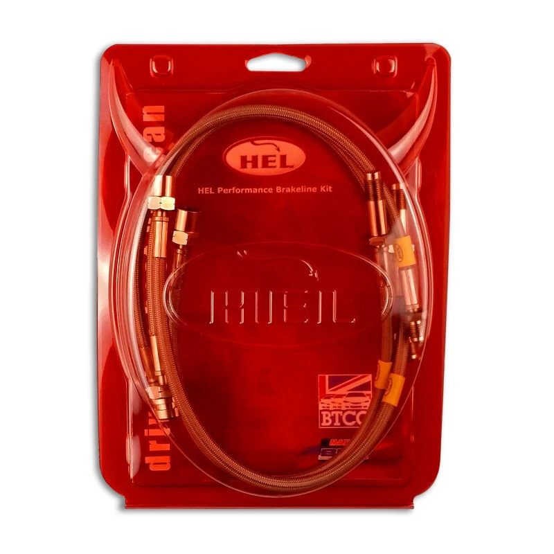 BMW 5 Series E34 535i Sport 1989-1992 Black HEL Steel Braided Brake Lines - Image 2 of 2