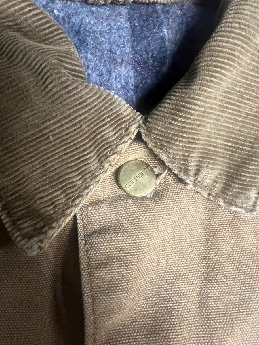 Carhartt Mens 36 Chore Coat Blanket Lined Canvas Vintage 80s Carhartt Mens 36 Chore Coat Blanket Lined Canvas Vintage 80s