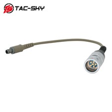 Compatible with INVISIO V60 To PRC 152 6 PIN PTT Adapter Cable White/Black Stock