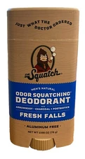 Dr. Squatch Men's Natural Deodorant Fresh Falls Aluminum Free 2.65 oz
