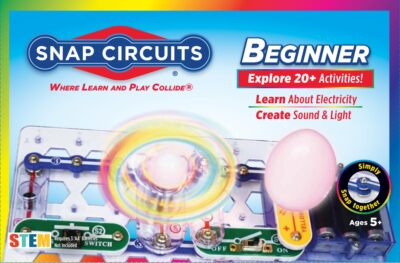 Snap Circuits Beginner STEM Kit for Kids Ages 5 to 9 Build Real Working Circuits