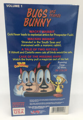 SEALED NEW Bugs Bunny + Friends in Wackiki Wabbit Vol. 1 VHS 1990