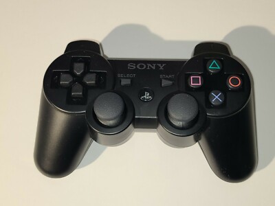 Genuine Sony Playstation PS3 DualShock Wireless Controller OEM Black Authentic 