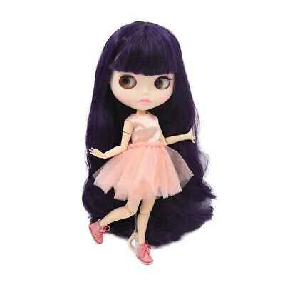 Neo Blythe Doll Purple Hair BJD from Factory 12 Neo Blythe Doll Purple Hair BJD from Factory 12