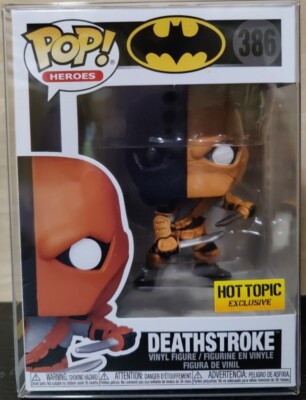 Funko PoP DC COMICS DEATHSTROKE #386 HOT TOPIC EXCLUSIVE BATMAN DC SUPER HEROES