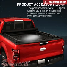 With 6.5" / 78" Bed Roll Up Lock & Soft Tonneau Cover For Ford F-150 2004-2014