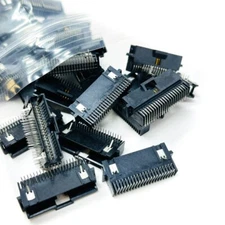 PCB Card Socket Connector Black, Pack of 35