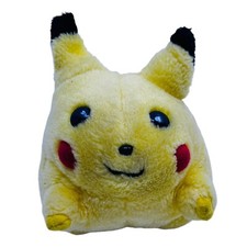 Nintendo Pikachu Pokemon Tomy Fuzzy 6 Fat Plush Toy Vintage Read Description