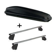 Dachbox JUEASY300L+Dachtr&auml;ger K1P Alu f&uuml;r f&uuml;r Mercedes GLE Coup&eacute; C292 5T&uuml;rer ab 