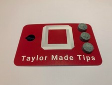 Taylor Made 10mm Raw Cue Tips x3 &ndash; Medium Grade + FREE Colour Tip Pad RRP &pound;2.99