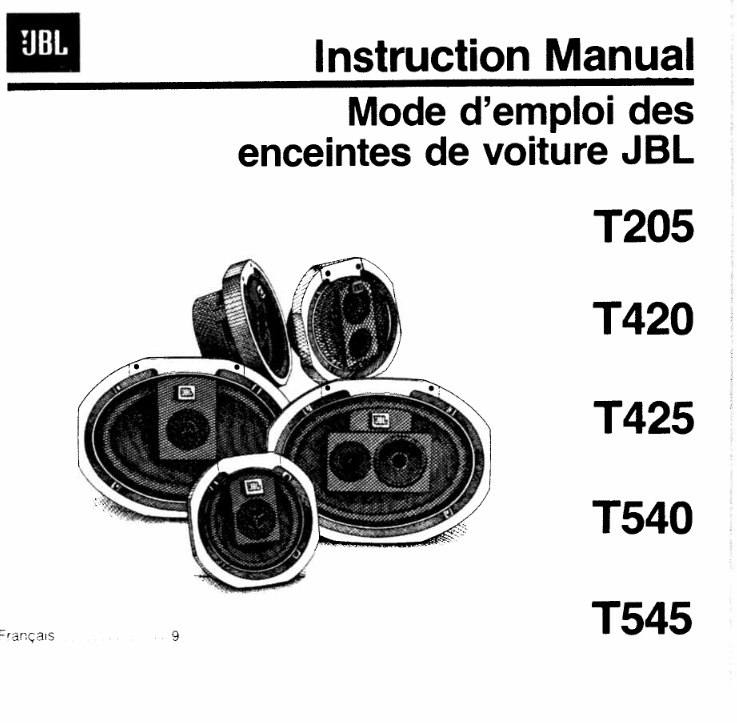 JBL Vintage 80's T420 Auto Speaker Tweeter & Assembly Old Stock