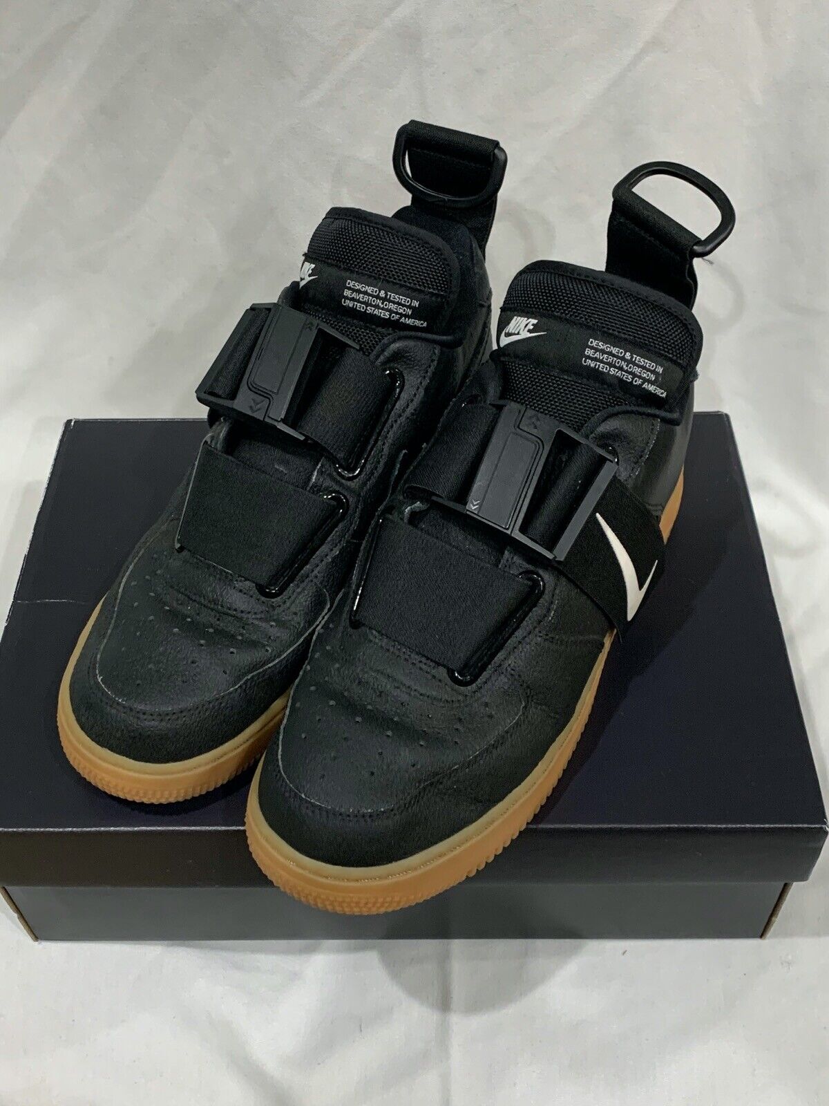 The Strapped Nike Air Force 1 Utility Is Coming Soon In Black And Gum 