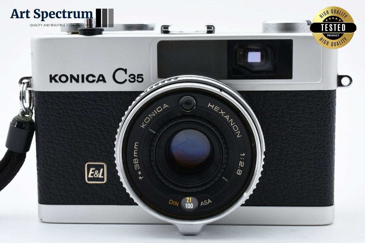 Konica コニカ C35 E＆L EL Hexanon 38mm F2.8 N Mint] Konica C35 E&L EL Hexanon 38mm f2.8 compact 35mm film