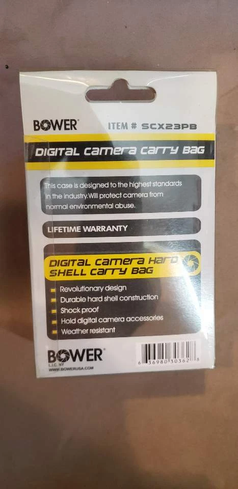 Estuche de transporte para cámara digital Bower SCX23PB para Sony Nikon JVC Panasonic Foto 3 de 4