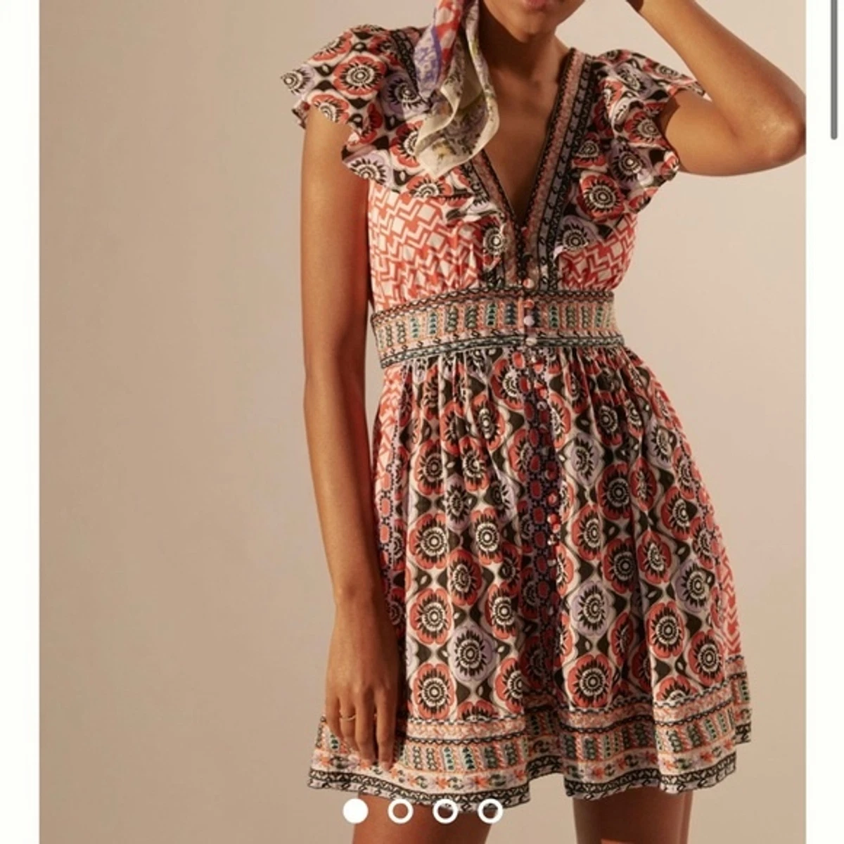 Embroidered top petite dress