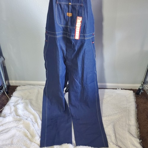 Red Kap Men's Denim Bib Overall 48X32 - Picture 5 of 13