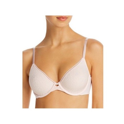 Calvin Klein Seductive Comfort Running Leopard Demi Bra Size 44DDD Pink QF5390