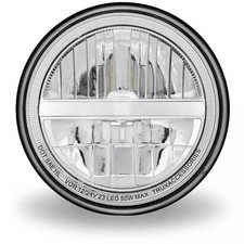 Faro reflector LED de haz bajo y alto combinado redondo de 7 pulgadas (cromo)