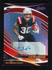2025 Absolute Rookies Spectrum Red Signatures 76/100 TreVeyon Henderson Auto 4f5