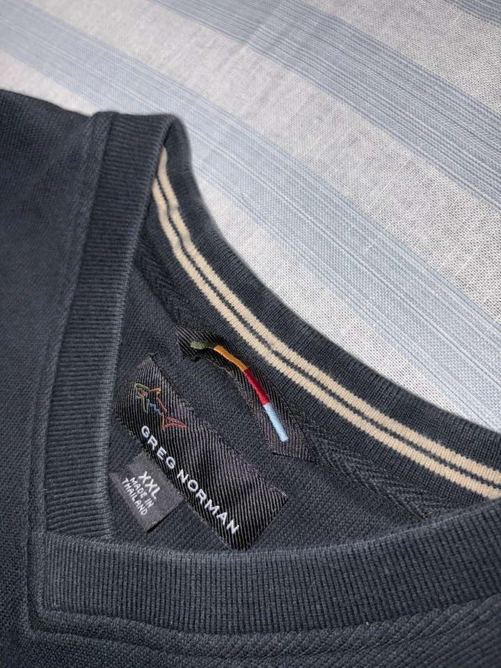 Chaleco Suéter Vintage Pittsburgh Steelers Para Hombre XXL Negro NFL Greg Norman Golf Foto 3 de 4