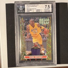 Topps 2007-08 Stadium Club Beam Team Relics Gold Kobe Bryant #BTR-KB BGS 7.5