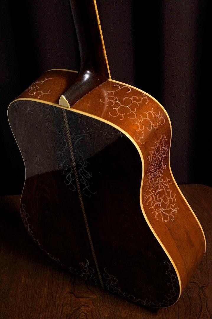 Acoustic Guitar K.Country D Series Carved Decorative Natural Good