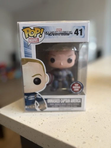 Funko Pop! Marvel Unmasked Captain America #41 Toy Matrix Exclusive Vinyl Figure