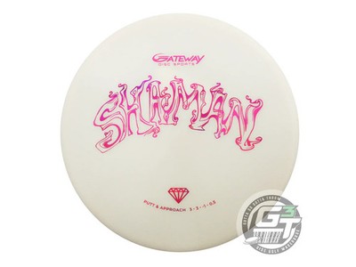NEW Gateway Diamond Shaman 168g White Magenta Holo Foil Putter Golf Disc