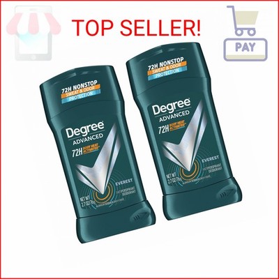 Degree Men Advanced Antiperspirant Deodorant Everest 2 Count 72-Hour Sweat and O