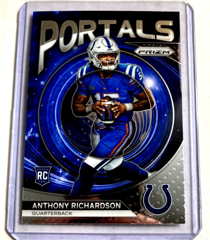 2023 Panini Prizm #PO-5- Anthony Richardson Portals Rookie Rc Card.