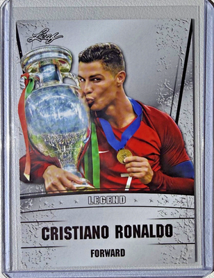 2024 Leaf CRISTIANO RONALDO Soccer Card - Kissing Trophy - MINT