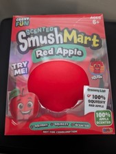 Crazy Fun Smush Mart Red Apple Scented Squishy Viral Jumbo Squeeze Toy NIB