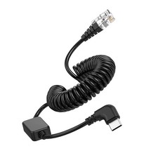 Coiled USB C to RJ11 for Uniden Radar Detector Power Cable