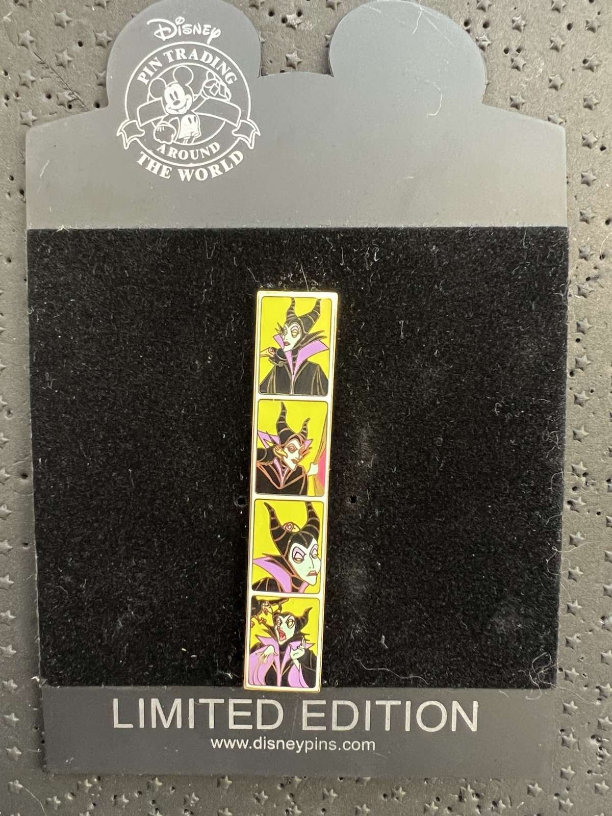 Disney Pin - DS Maleficent Diablo Photo Booth Strip Pin - Sleeping Beauty LE 250