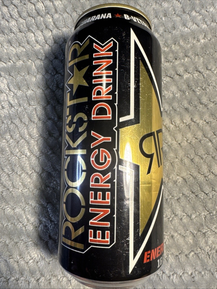 Rockstar Energy Drink 2021 OG Original Design Full 16oz Black Gold