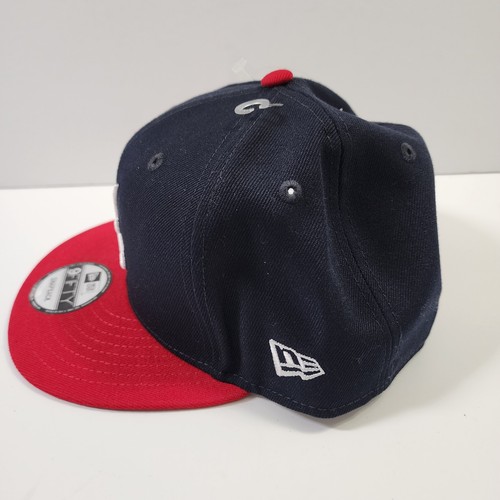 New Era Atlanta Braves 9Fifty 950 Sidefont Navy Blue Red Adjustable Snapback Nwt - Picture 5 of 10