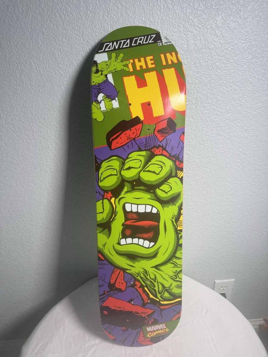 Santa Cruz Marvel Hulk Skateboard Deck 32” Limited Edition Graphic