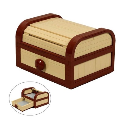 Tambour Box Case / Storage Box Jewelry Box 552 Pieces Building Kit MOC Build