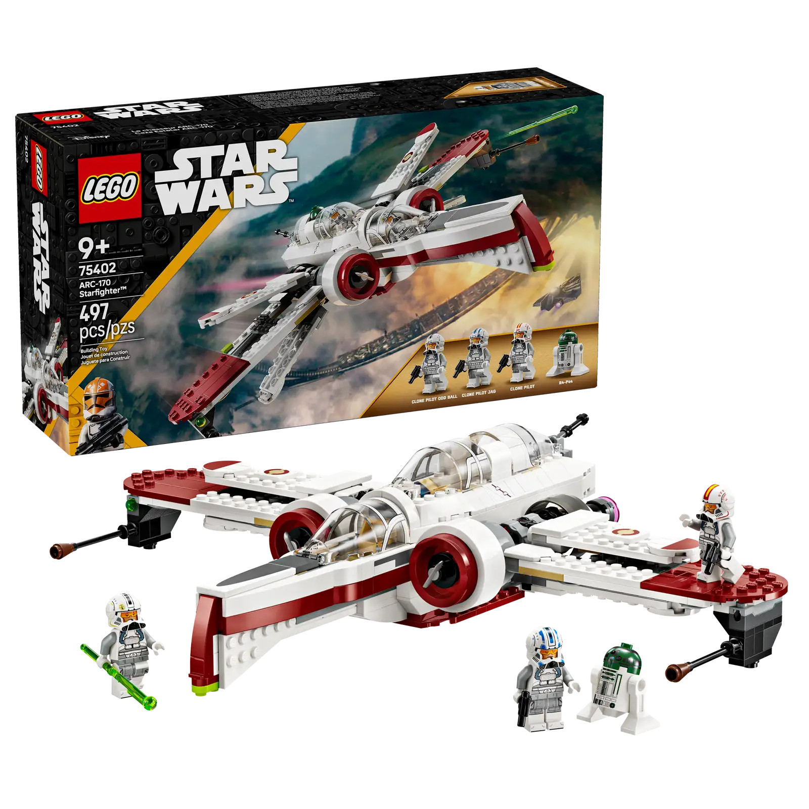 LEGO Star Wars 75402 Le chasseur ARC-170 de 396 pièces pour collectionneurs