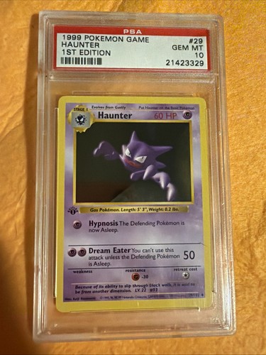 Haunter (1st Edition) graded PSA 10 for sale on eBay