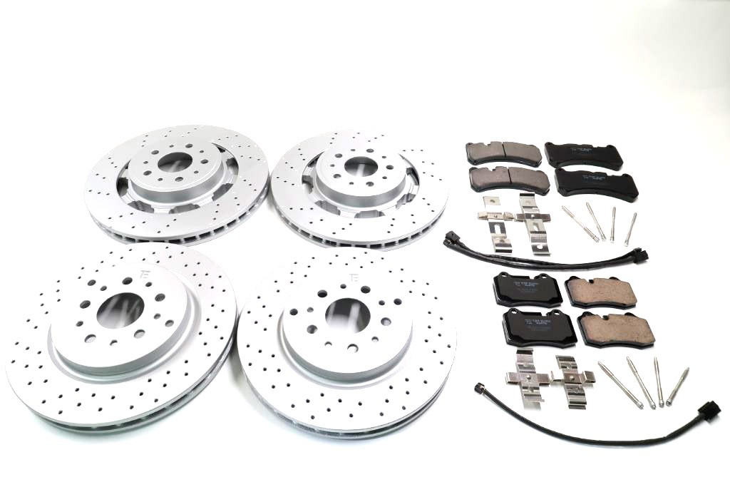 Maserati GranTurismo Gt front rear brake pads rotors set TopEuro #206 PREMIUM