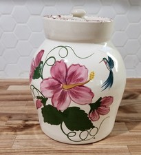 Antique Cow Creeck Pottery, Ingram Texas, by Jose, Flower  9