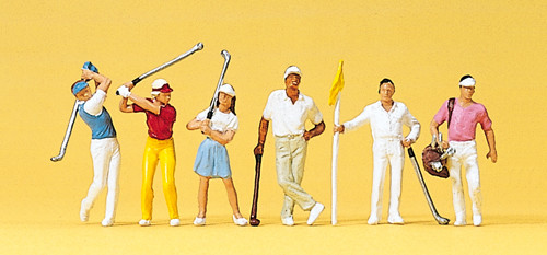 Preiser 10231 Golfers (Pk6) HO Gauge Figures