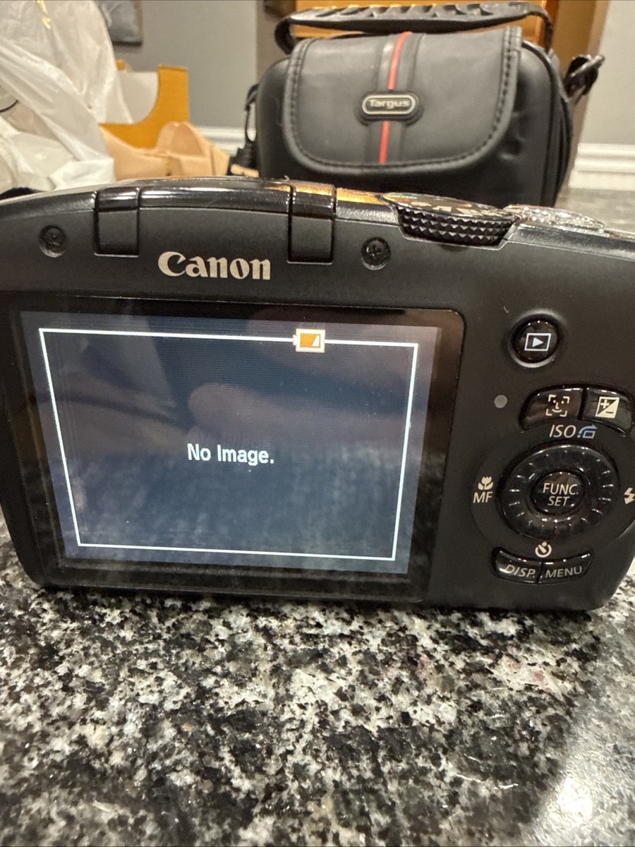 Canon PowerShot SX120 IS Digital Camera 10mp 10x Zoom Black Works