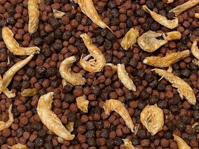 ABF FLOATING HP PELLET MIX & KRILL Catfish Cichlids Carnivore Pond Oscar A439